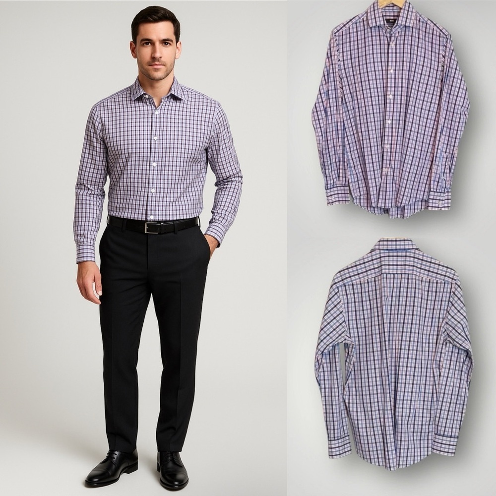Hugo Boss | Plaid Shirt Long Sleeve Finest Italian Fabric